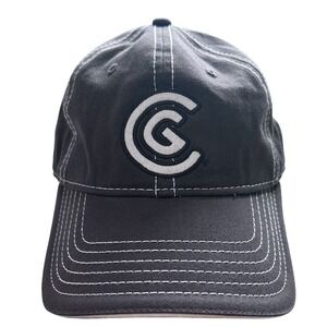 Cleveland Golf Strap Back Hat Cap Brown Embroidered Golfing Adjustable EUC